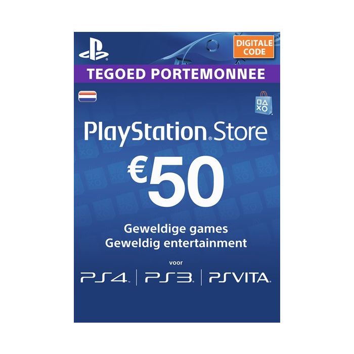 Missionaris Harmonie Ban Playstation Network (PSN) Tegoed kaart kopen €50 Code/Key Laagste prijs