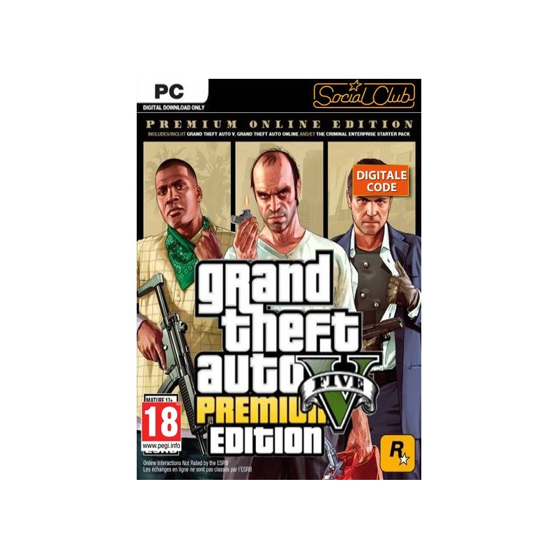 Grand Theft Auto 5 GTA V Premium Edition PC Digitale CD Key Kopen Bestellen Prijs bij GameSync!